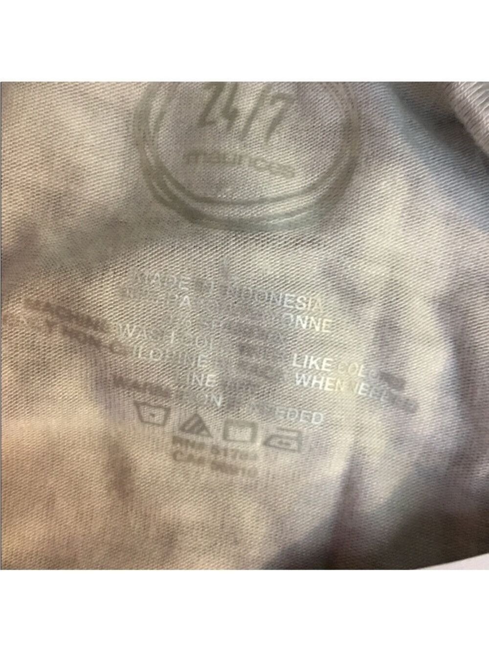 Maurices 24/7 Crisscross V-Neck Sleeveless Tunic Top Gray Tie-Dye Size Large - Picture 9 of 14